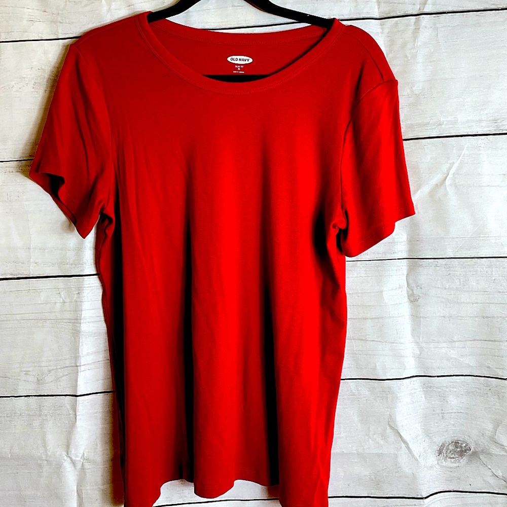 Old Navy Red Slim Fit Shirt XL
